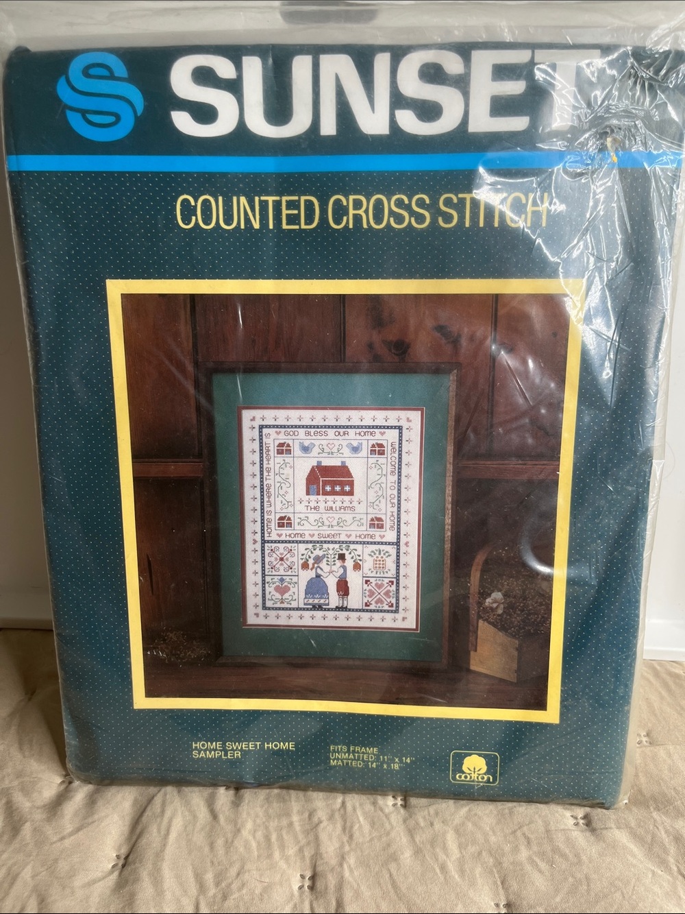 Sunset Counted Cross Stitch Home Sampler Unopened